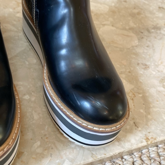 Zara black platform zip up booty - Picture 6 of 6